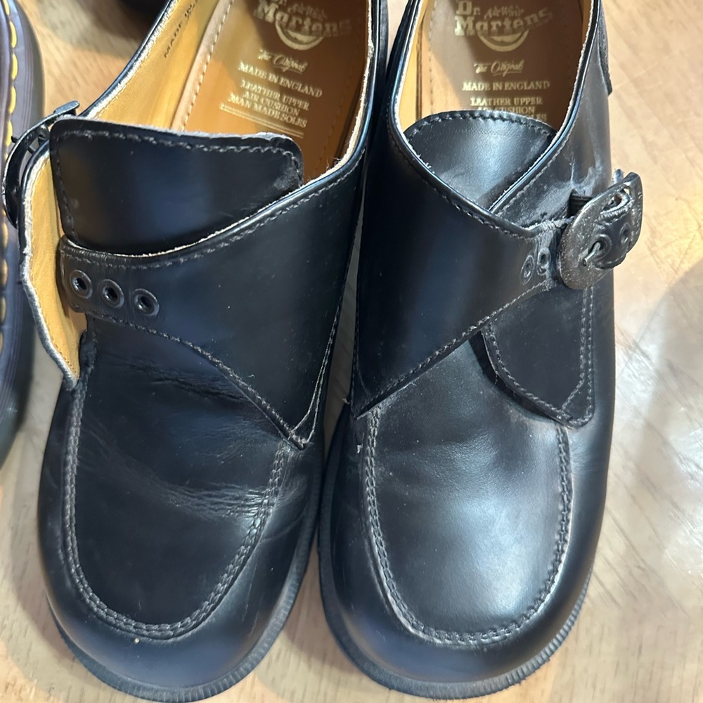 Dr. Martens Black Leather Men's Shoes